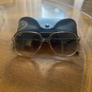 Ray Ban RB2198 Retro look Sunglasses 56-14-145 Brown gradient frames and lenses